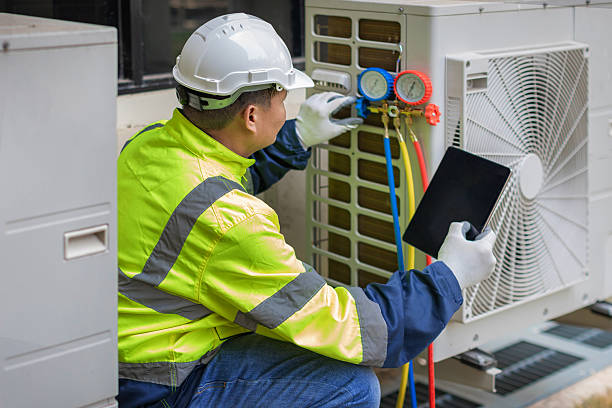 Professional Hvac technician working in Hunter, NY